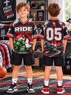 Ride Not By Sight Jesus Kids T-Shirt Jersey