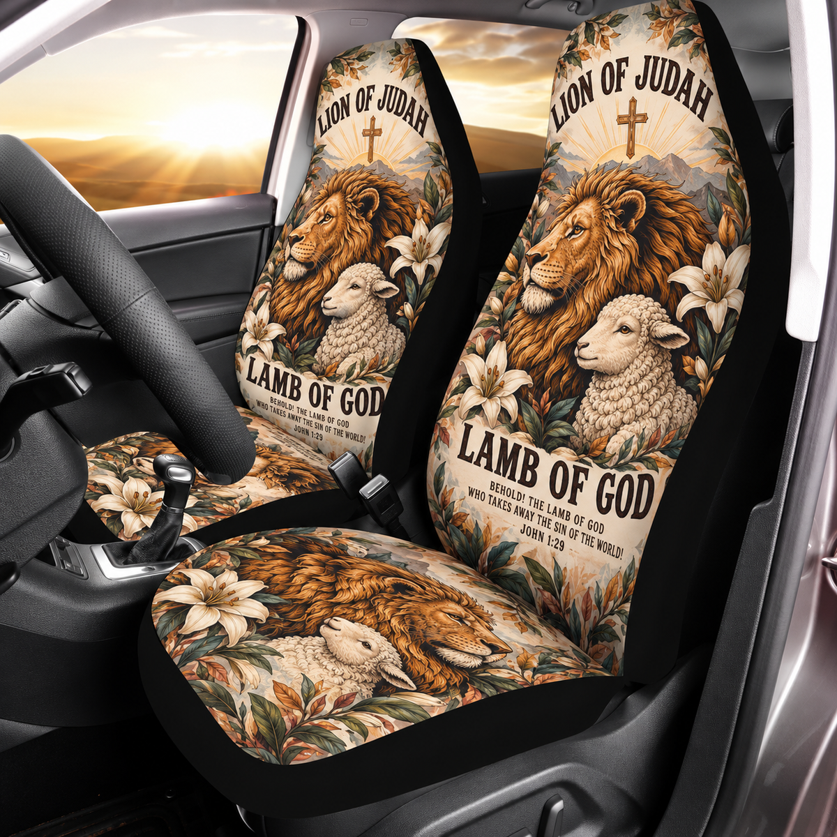 Lion Of Judah Lamb Of God Car Seat Covers