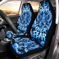 Faith Over Fear Winged Angel Car Seat Covers