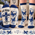 All Things Through Christ Mid-Tube Socks