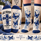 All Things Through Christ Mid-Tube Socks