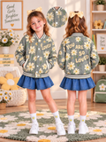 You Are So Loved Daisy Kids Baseball Jacket