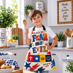 Fear No Evil Crown Kids Apron