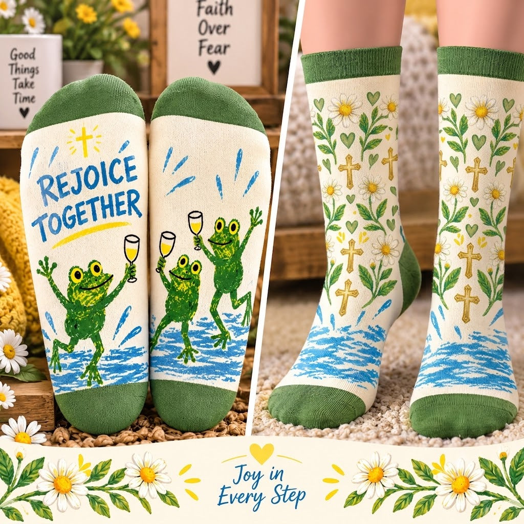 Rejoice Together Mid-Tube Socks