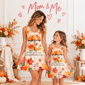 Autumn Umbrella Matching Sleeveless Dress