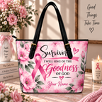 Survivor Goodness of God Personalized Saddle Bag