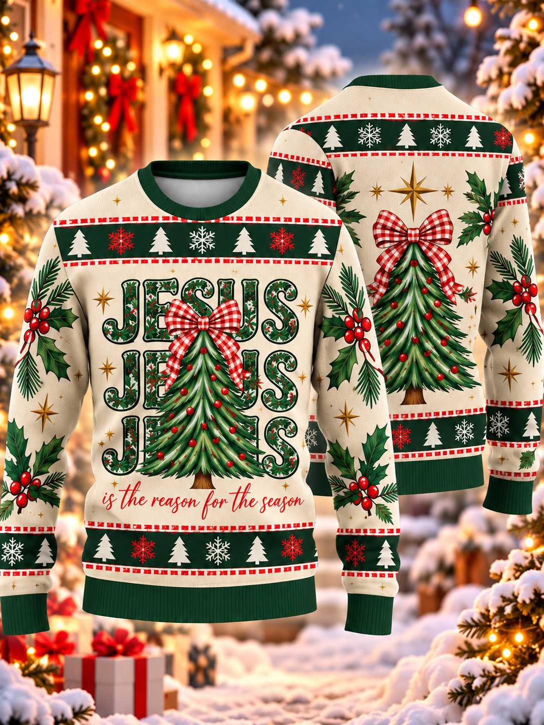 Jesus Is the Reason for the Season Ugly Sweater
