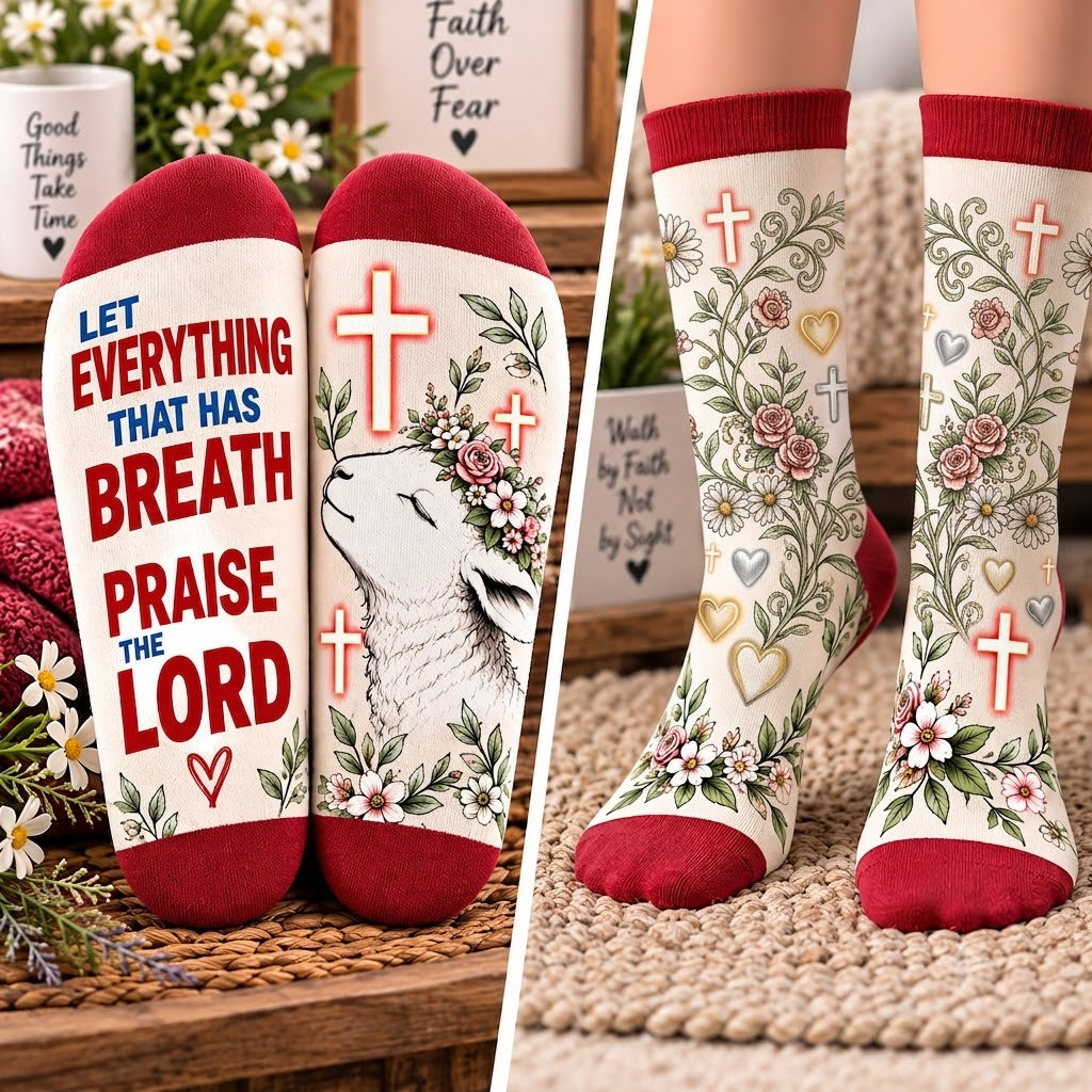 Let Everything That Has Breath Mid-Tube Socks