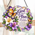 God Has A Plan Acrylic Suncatcher