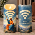 Stay Connected Jesus Flameless LED Candle