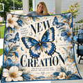 New Creation Blue Butterfly Quilt