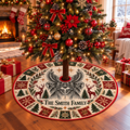 Eagle and Eye Personalized Christmas Tree Skirt