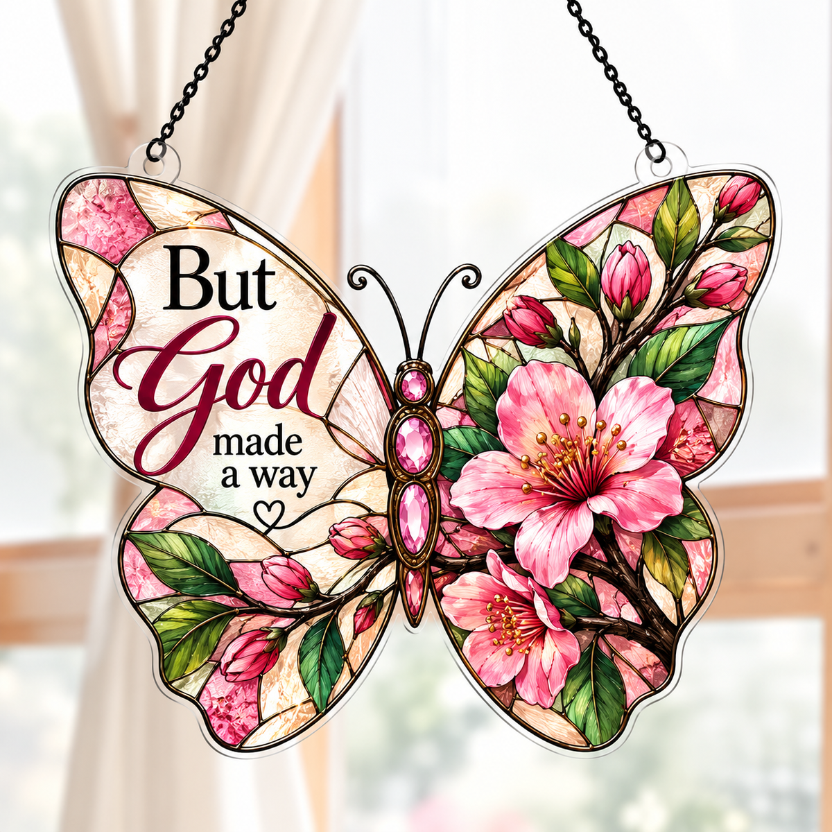 But God Made A Way Acrylic Suncatcher