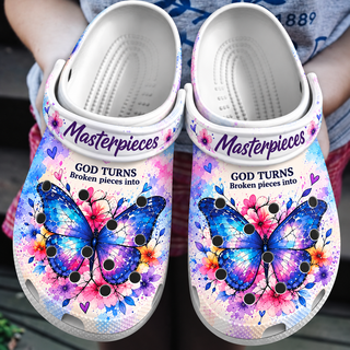 God Turns Broken Pieces Into Masterpieces Clogs Shoes