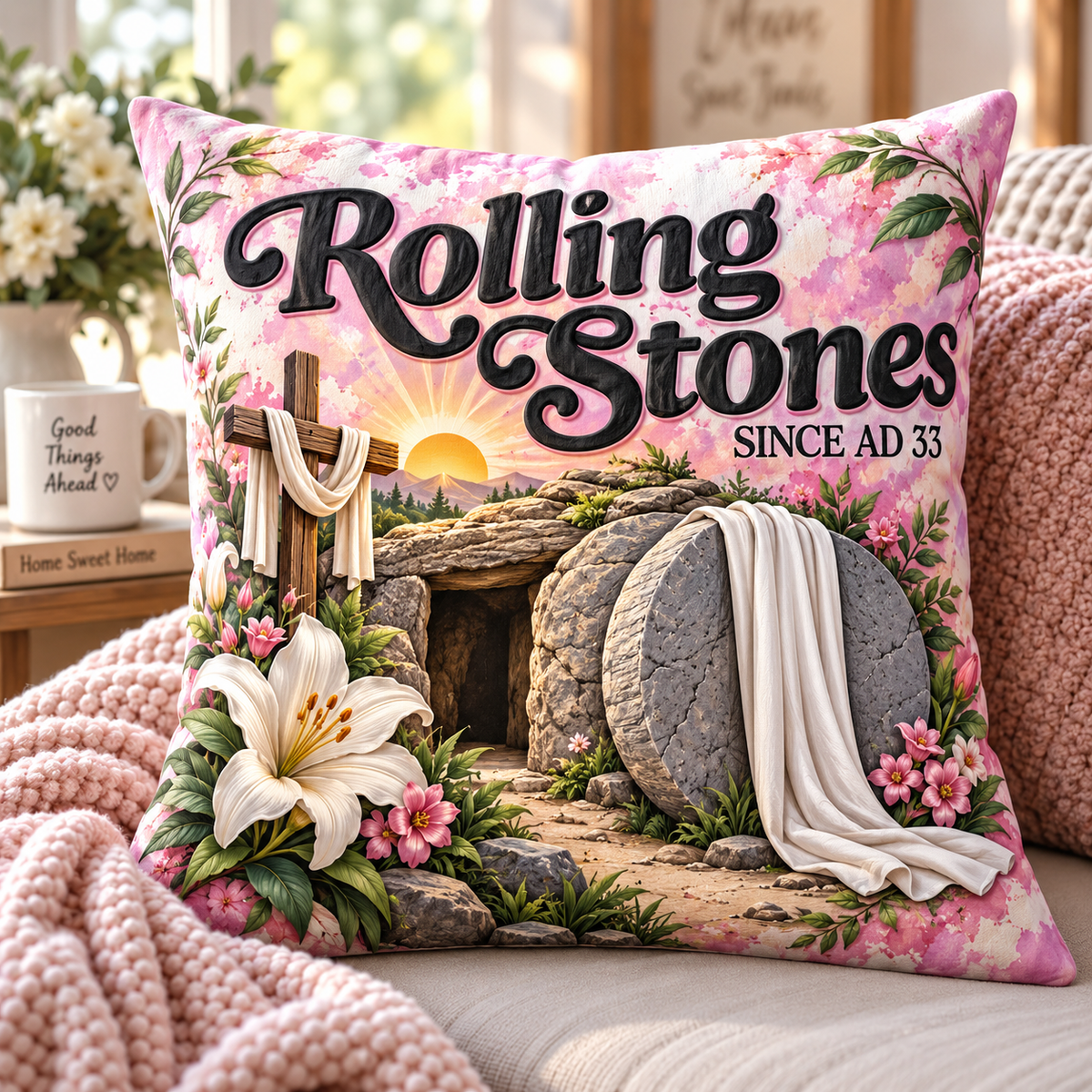 Rolling Stones Since AD 33 Pillow