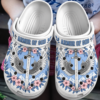 Armor Of God Winged Sword Clogs Shoes