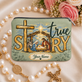 True Story Nativity Personalized PU Leather Pouch