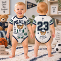 Psalm 23 Baseball Bear Baby Bodysuit