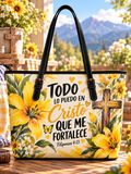 Todo Lo Puedo En Cristo Lily Saddle Bag