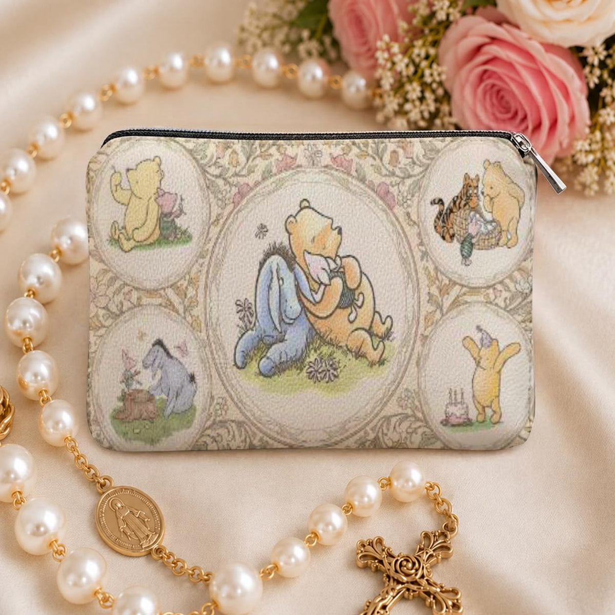 Pooh 1926 and Friends Vintage Personalized PU Leather Pouch