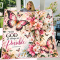 With God All Things Are Possible Quilt