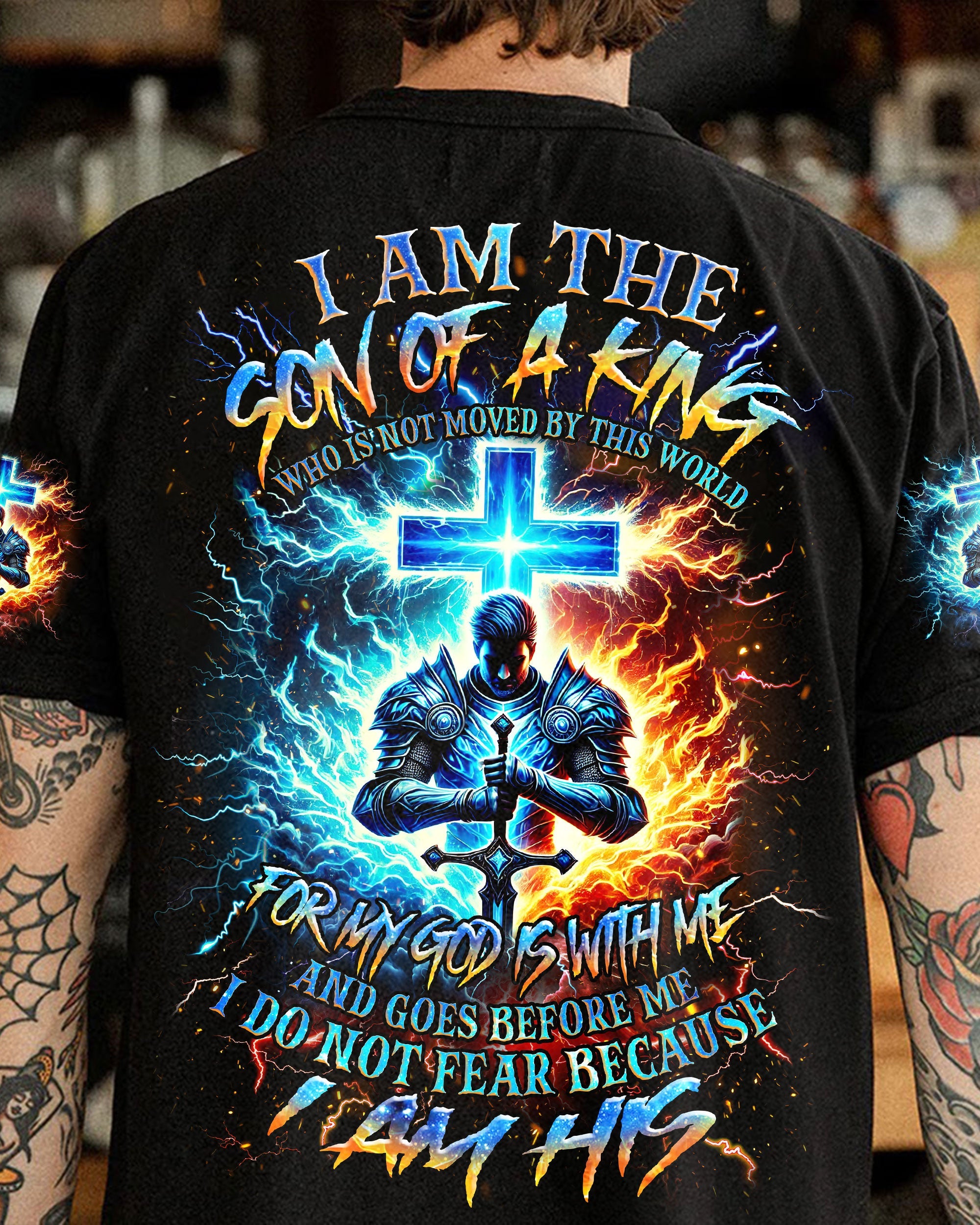 I Am The Son Of A King Warrior Men's All Over Print Shirt - Trunx155729