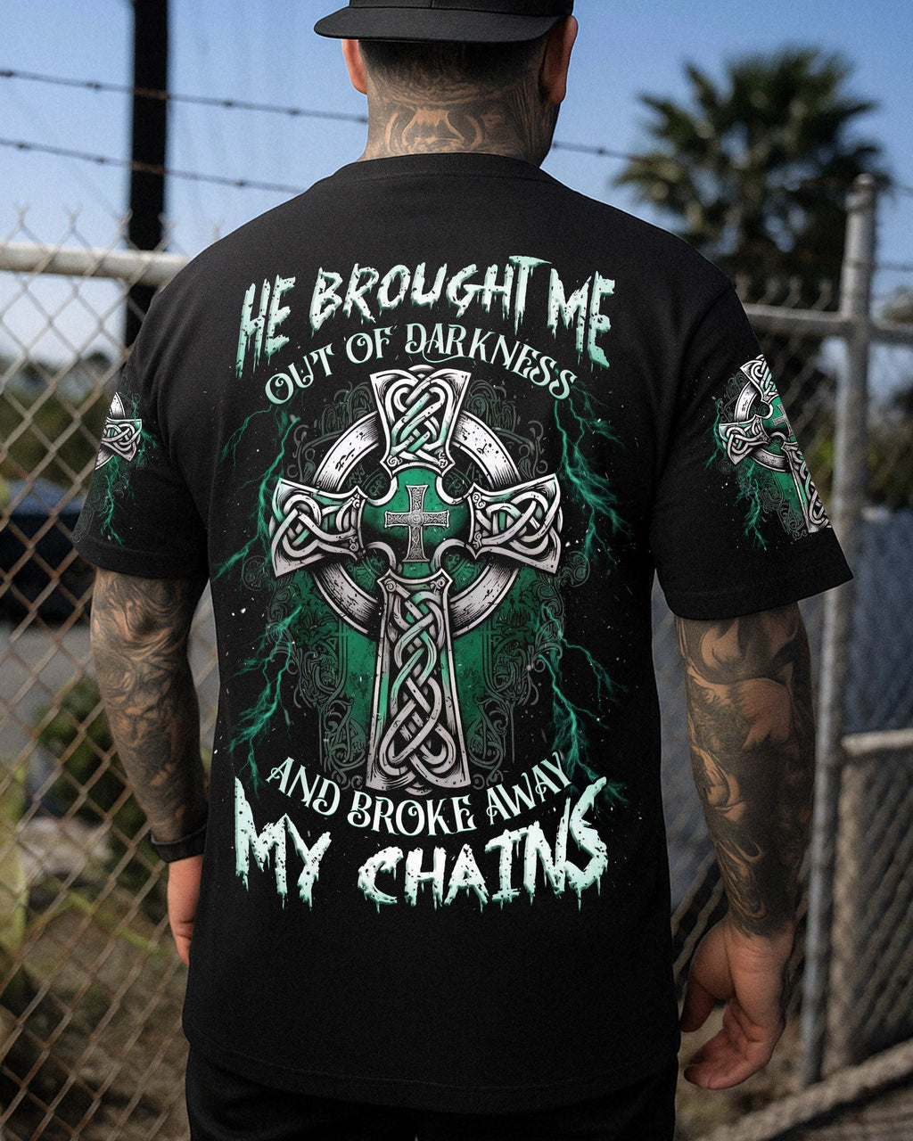He Brought Me Out Of Darkness Men's All Over Print Shirt - Trunx657643
