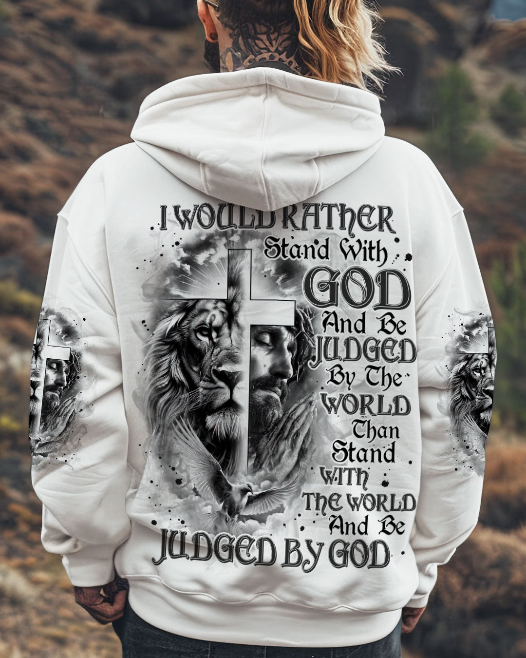 I Would Rather Stand With God Men's All Over Print Shirt - Trunx057233