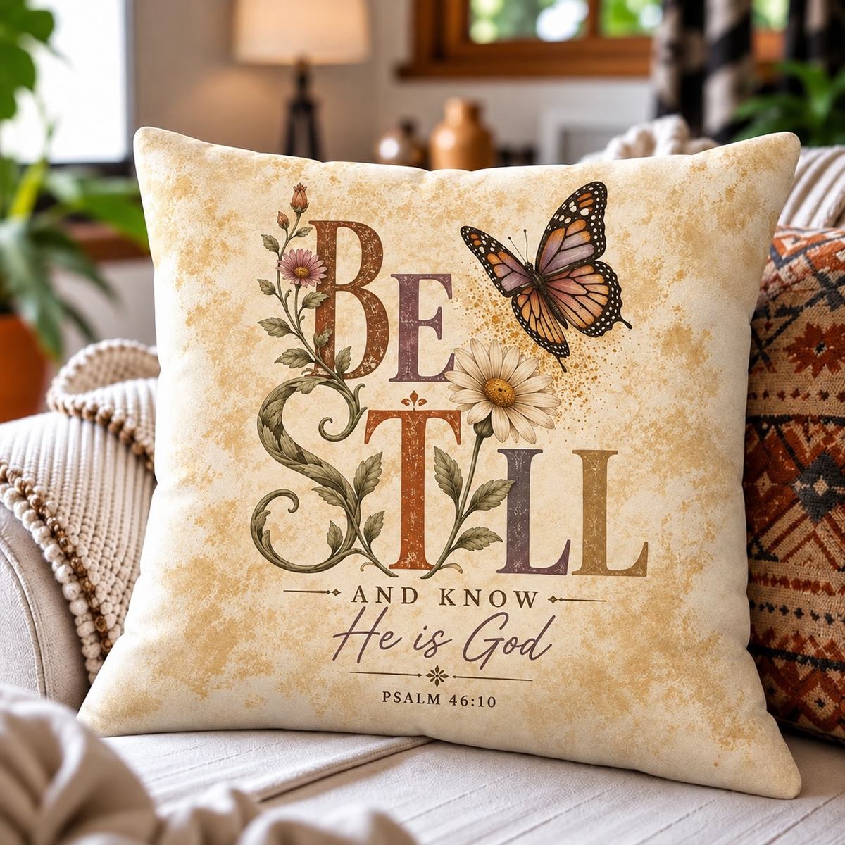 Be Still And Know He Is God Pillow