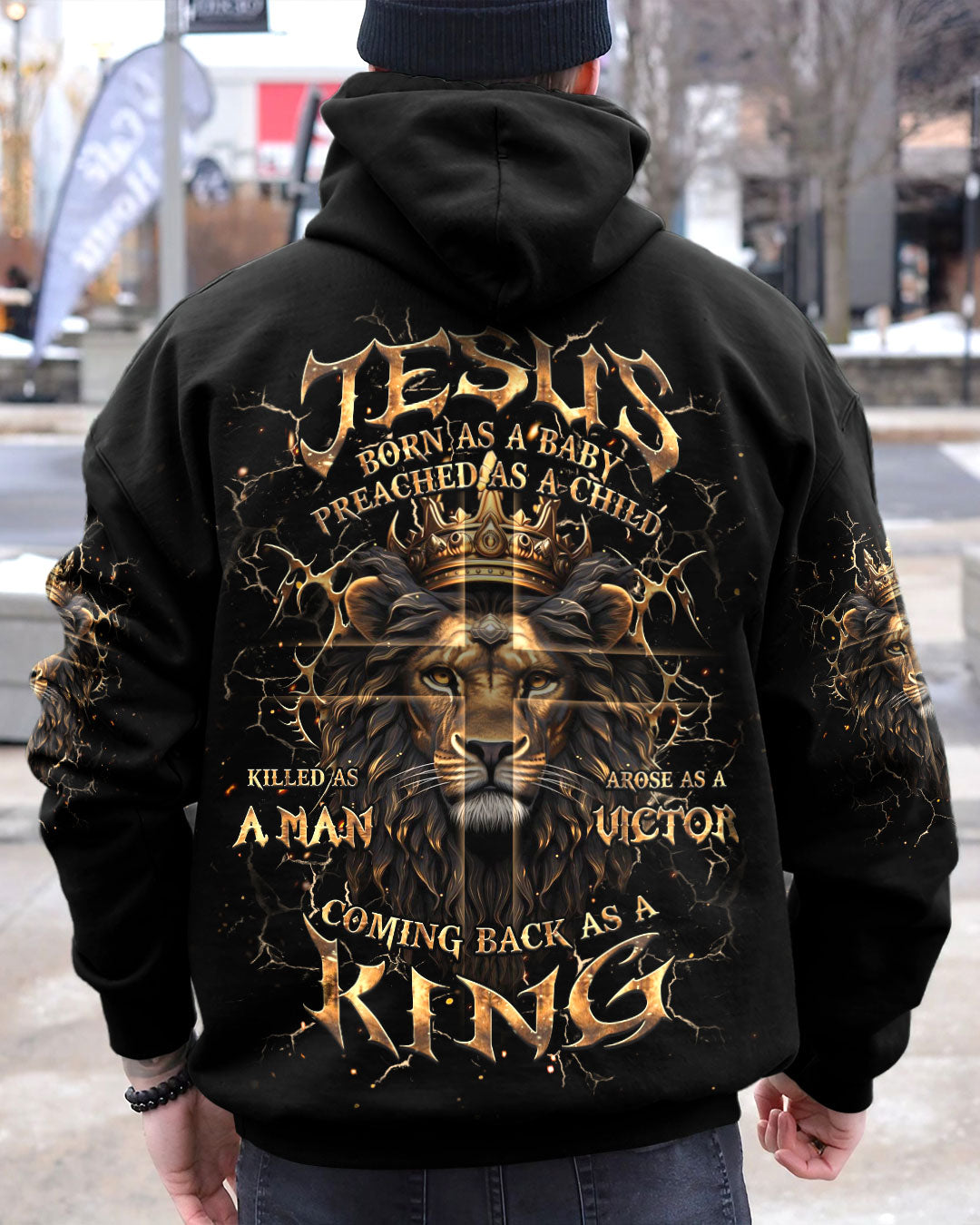 Coming Back As A King Lion Men's All Over Print Shirt - Trunx834916