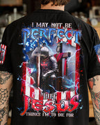 I May Not Be Perfect Warrior Men's All Over Print Shirt - Trunx544785