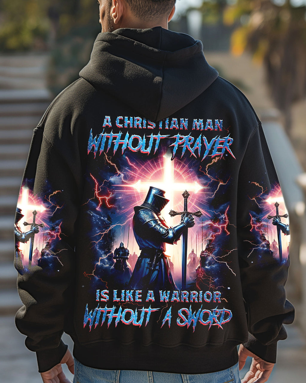 A Christian Man Without Prayer Warrior Men's All Over Print Shirt - Trunx190706