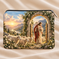 Jesus the Good Shepherd PU Leather Pouch