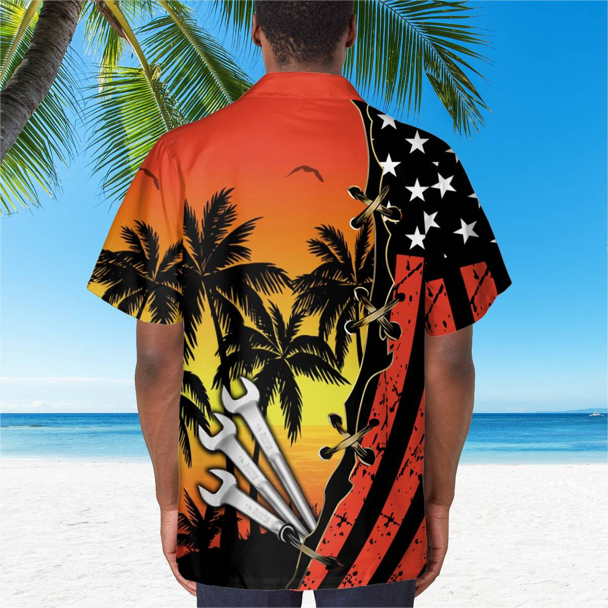 Awesome Ironworker - AOP Pocket Hawaiian Shirt - grunx260804-0273