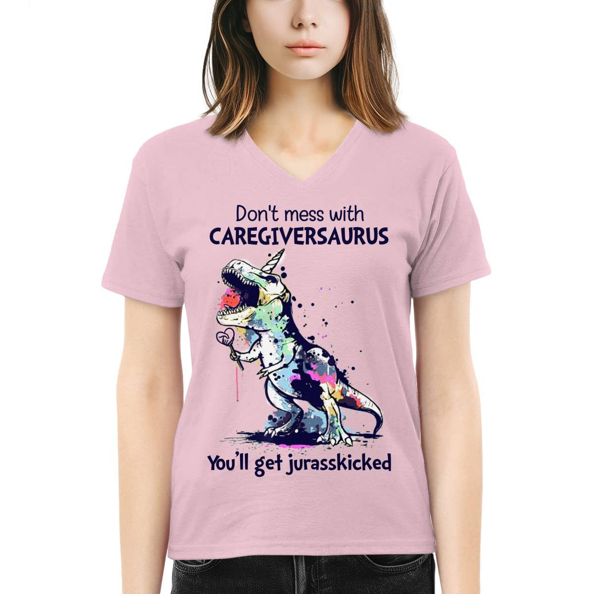 Awesome Caregiver-T-Shirt-#F031024JRKID1FCAREZ4