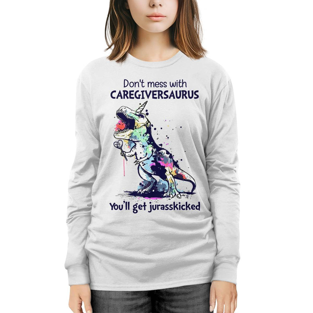 Awesome Caregiver-T-Shirt-#F031024JRKID1FCAREZ4