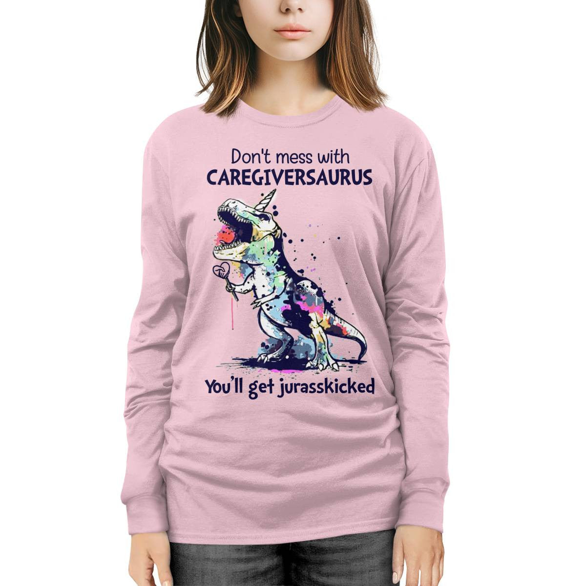 Awesome Caregiver-T-Shirt-#F031024JRKID1FCAREZ4
