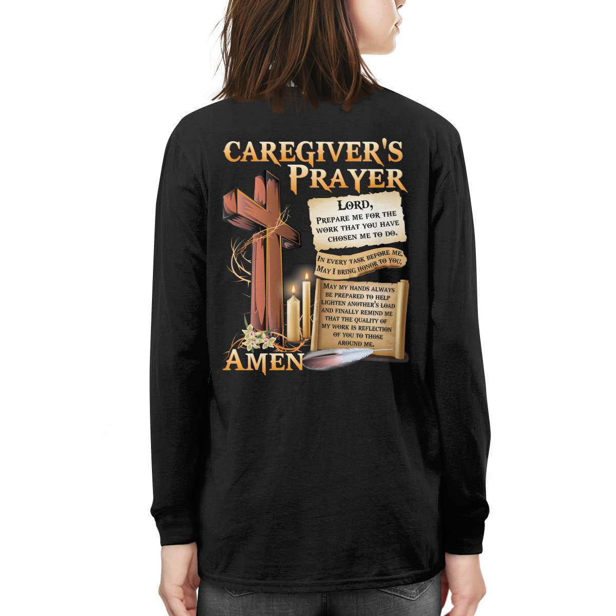 Awesome Caregiver's Prayer-Hoodie-#F061124EVTAS1BCAREZ4