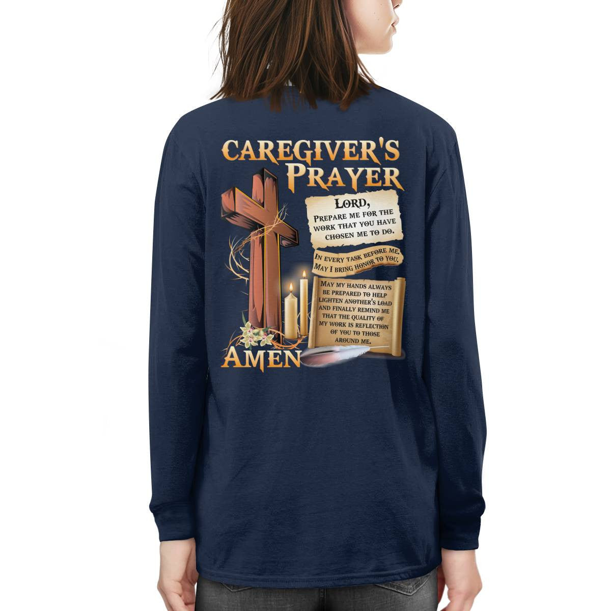 Awesome Caregiver's Prayer-Hoodie-#F061124EVTAS1BCAREZ4