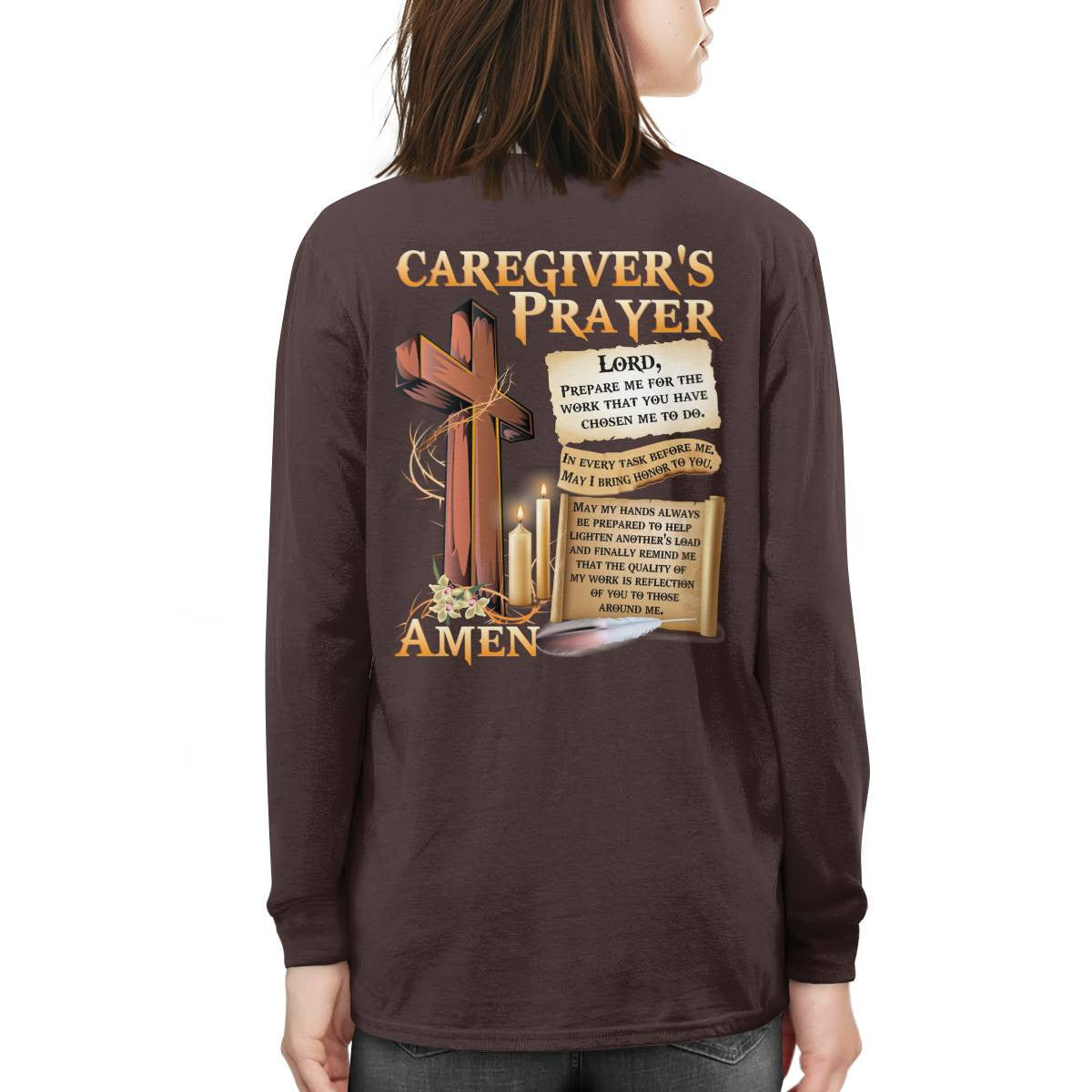 Awesome Caregiver's Prayer-Hoodie-#F061124EVTAS1BCAREZ4