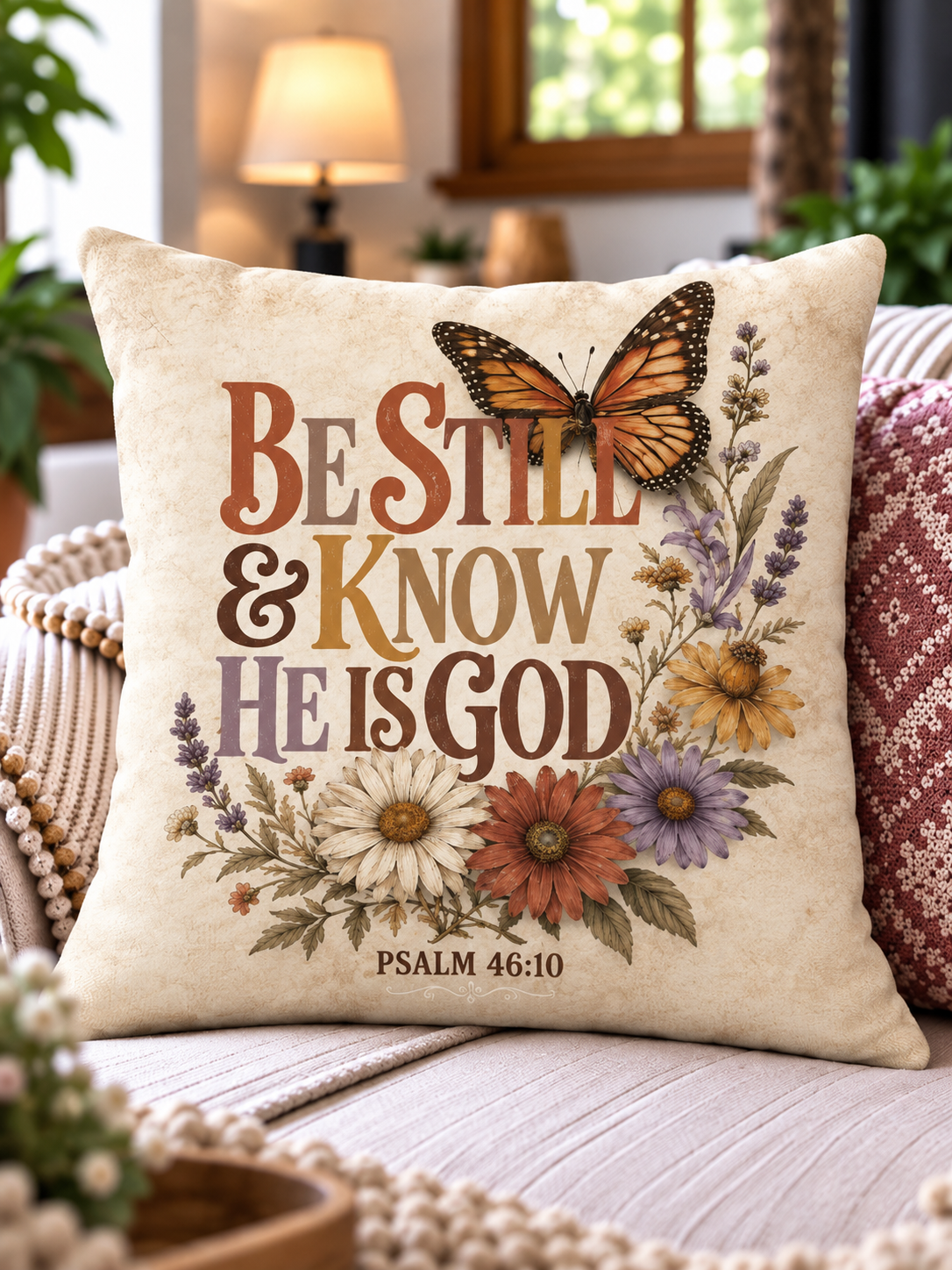 Be Still and Know He Is God Pillow