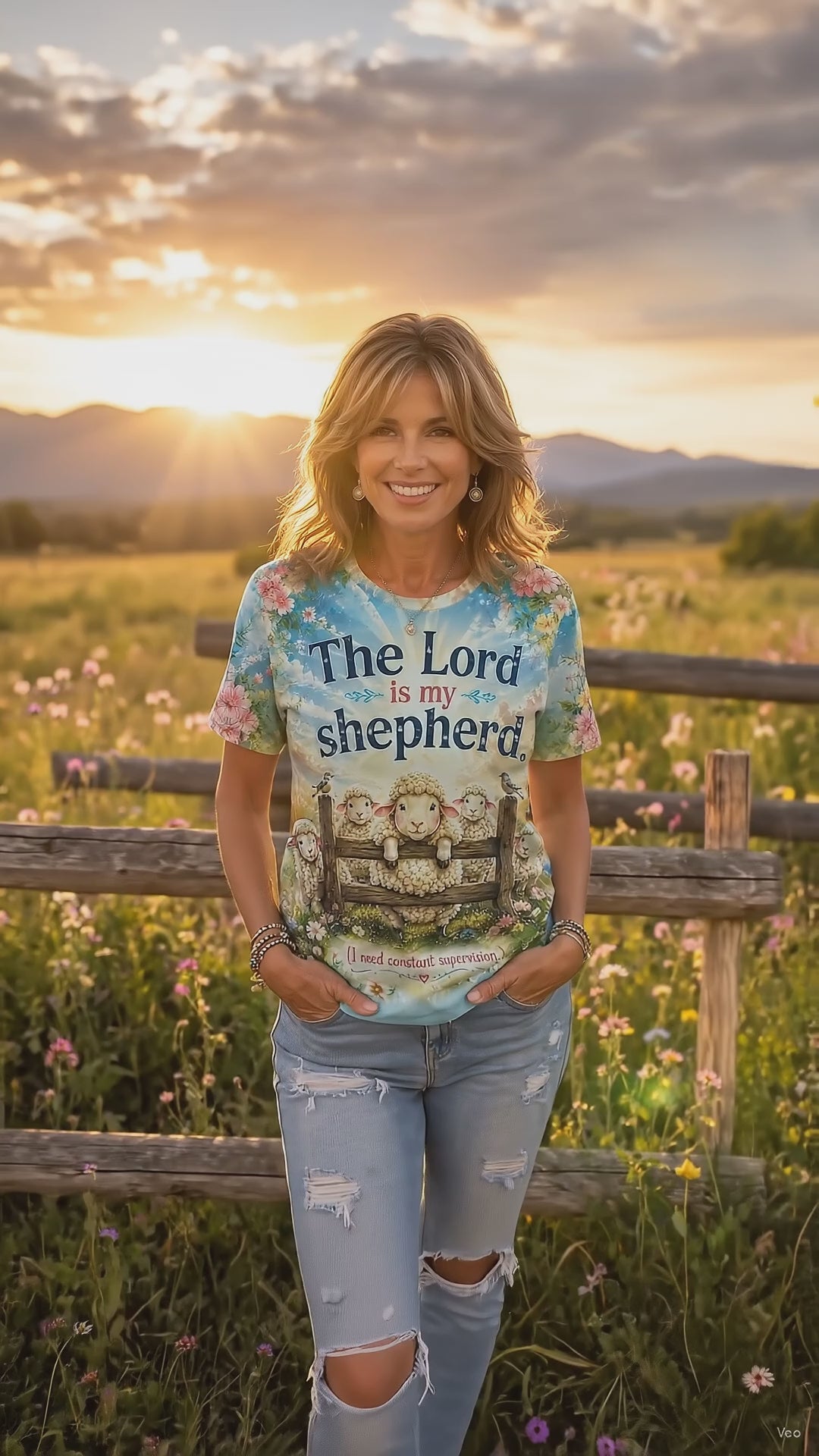 the-lord-is-my-shepherd-womens-shirt-video