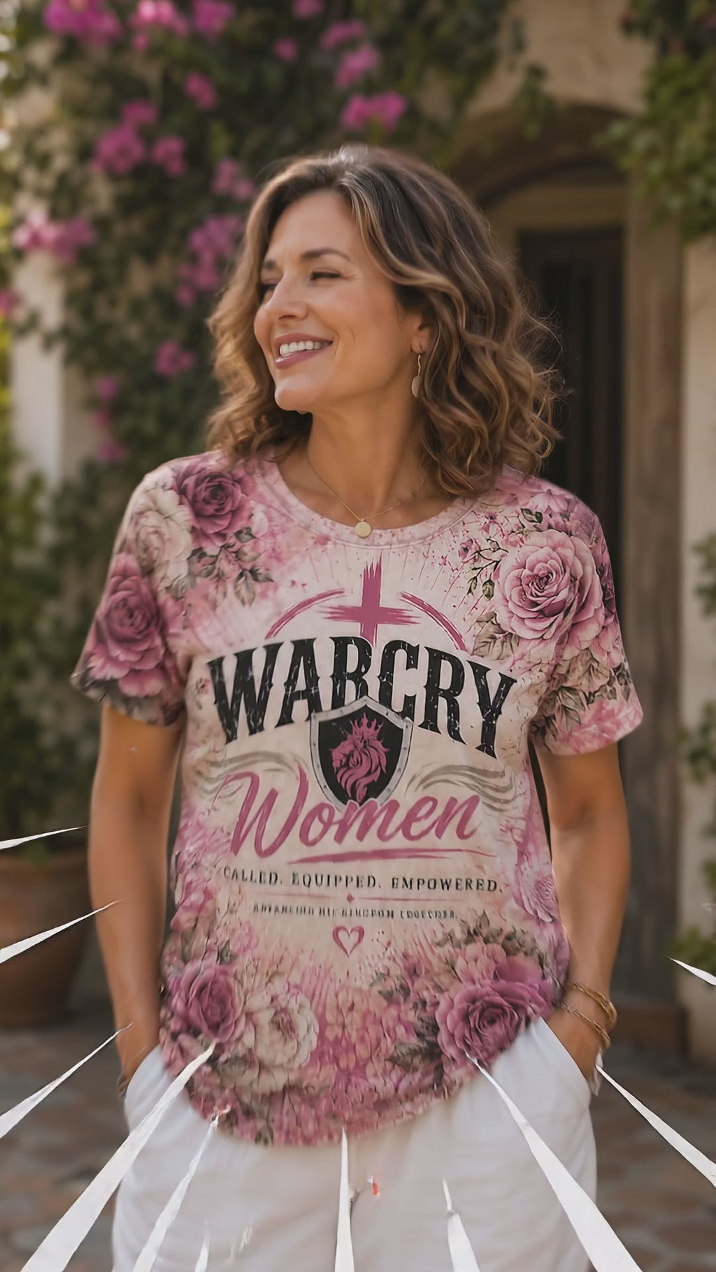 WarCry Women All-Over Print Shirt – Called. Equipped. Empowered.