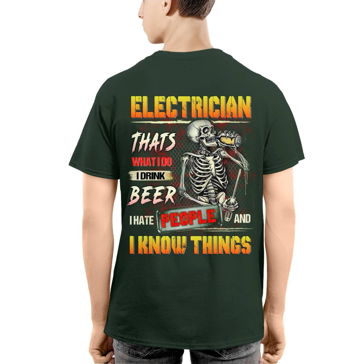 Awesome Electrician-T-shirt - grunx260804-0079
