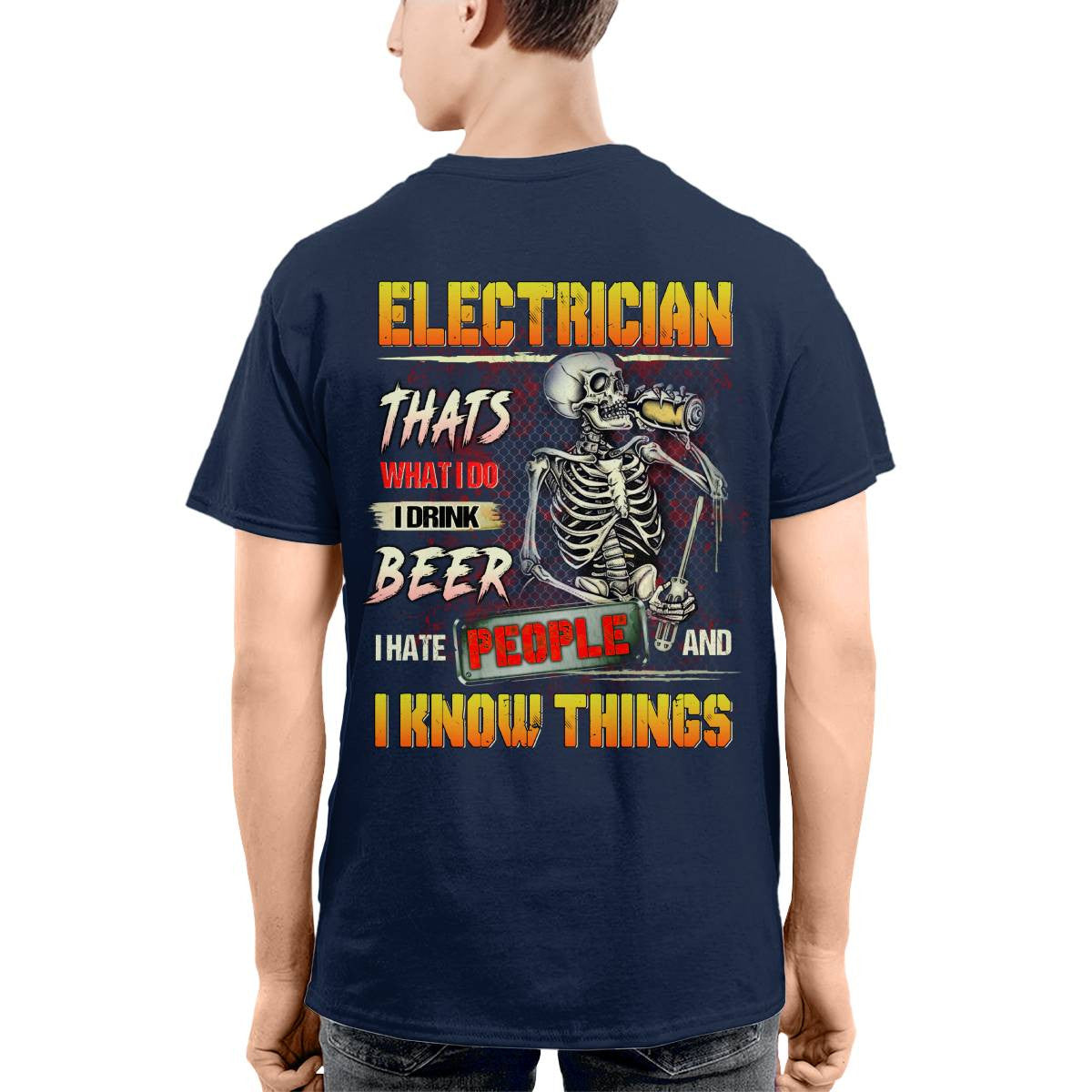 Awesome Electrician-T-shirt - grunx260804-0079