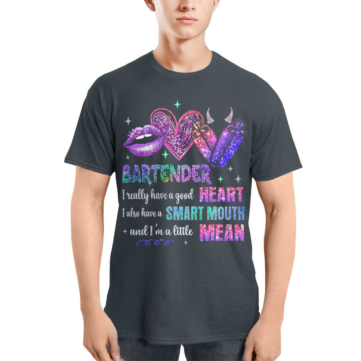 Awesome Bartender-T-shirt-#F130724LITMEAN2FBARTZ4