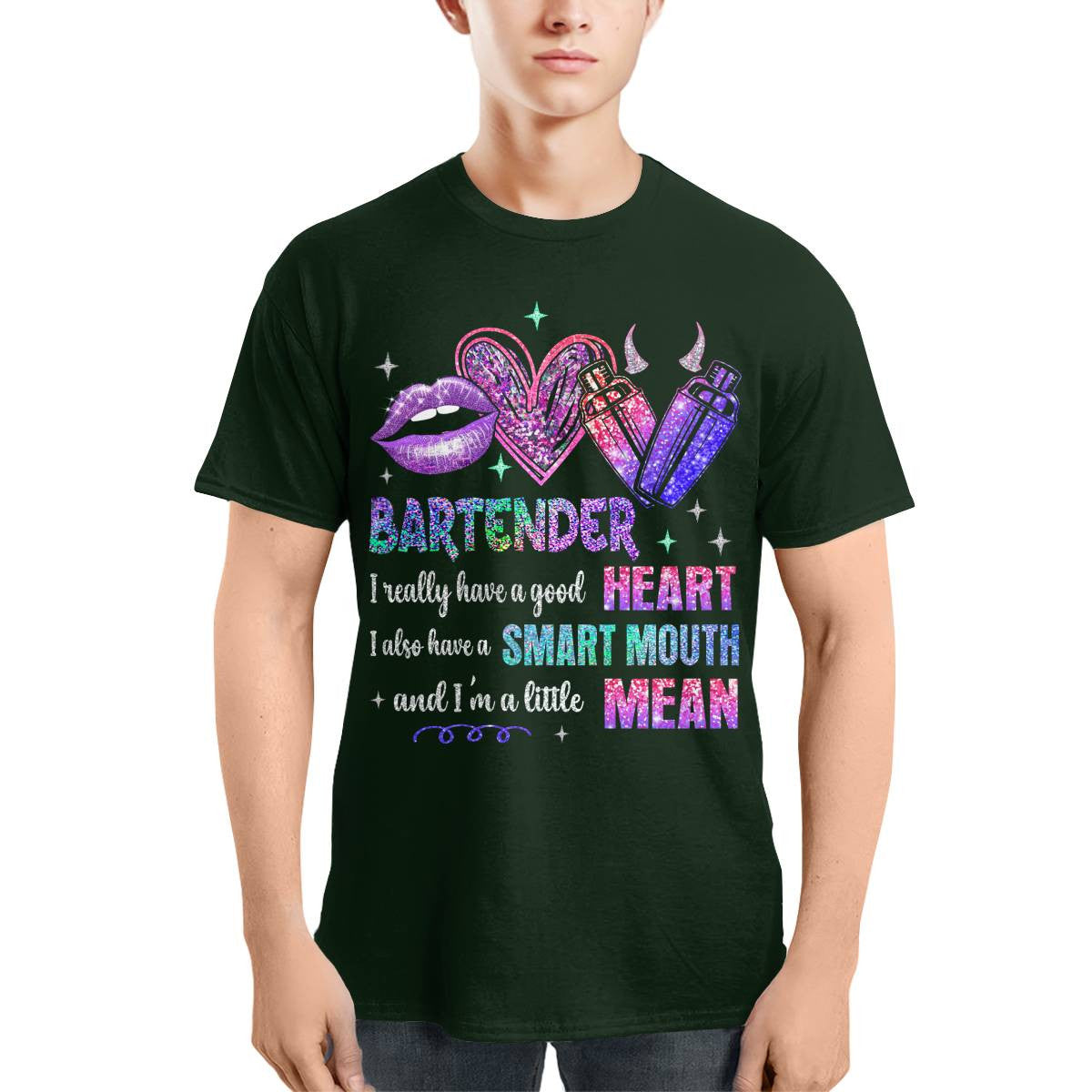 Awesome Bartender-T-shirt-#F130724LITMEAN2FBARTZ4