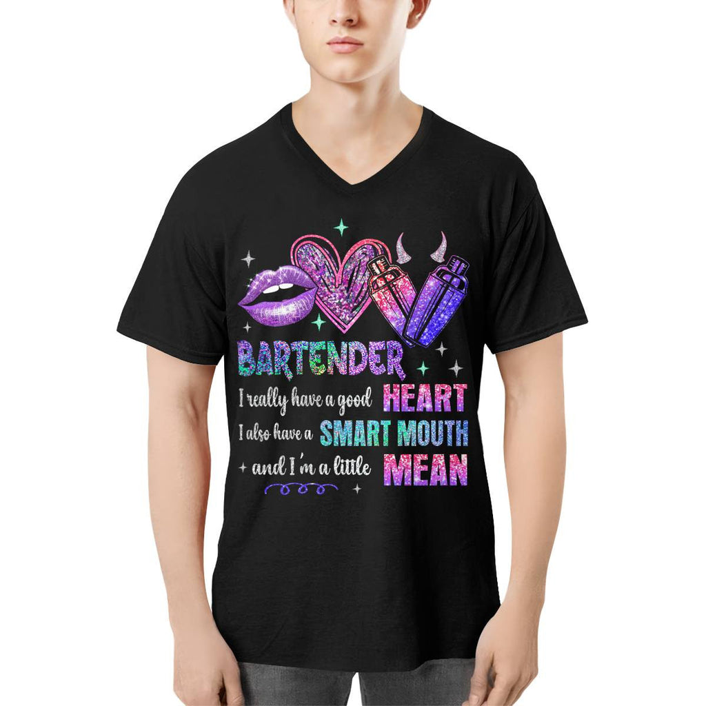 Awesome Bartender-T-shirt-#F130724LITMEAN2FBARTZ4