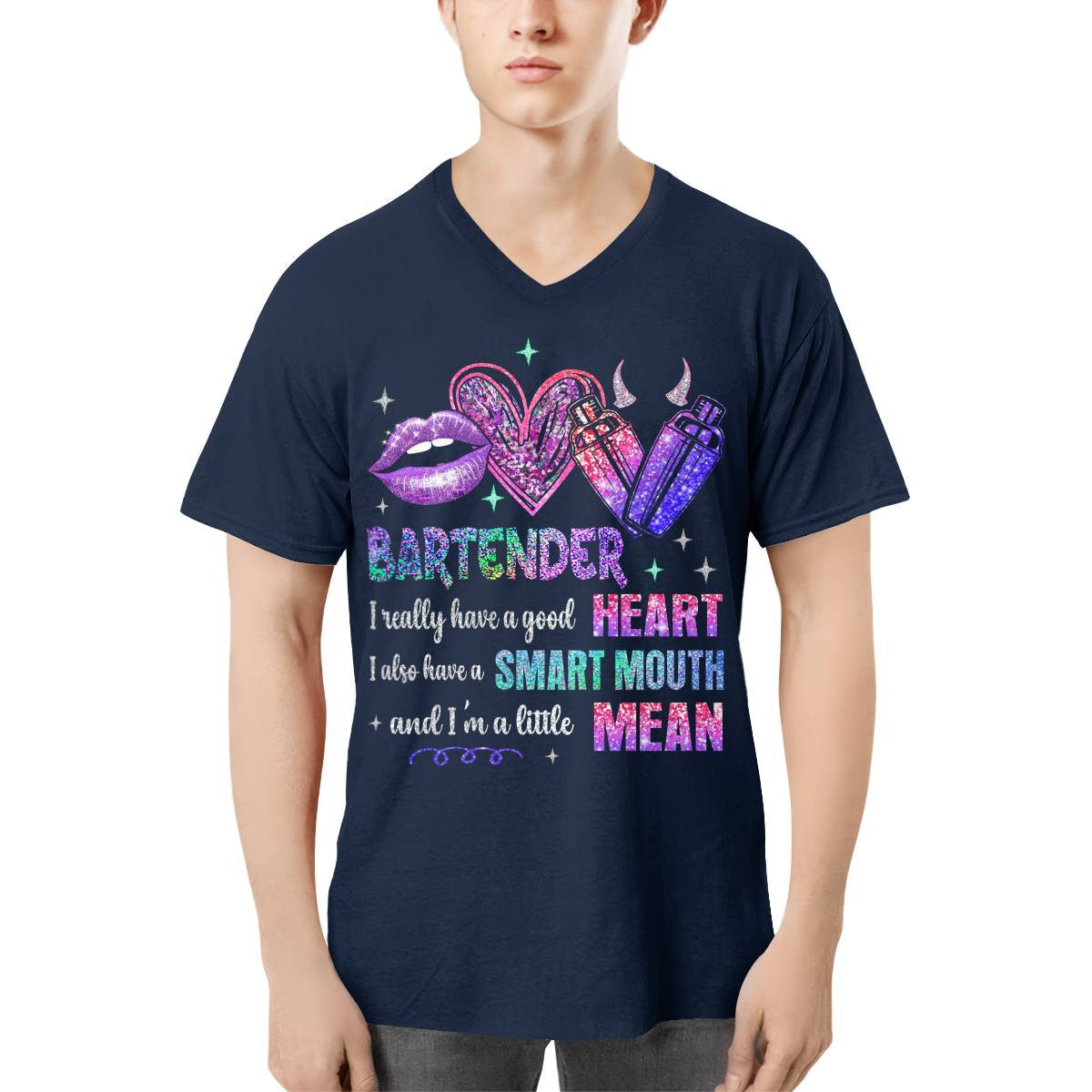 Awesome Bartender-T-shirt-#F130724LITMEAN2FBARTZ4