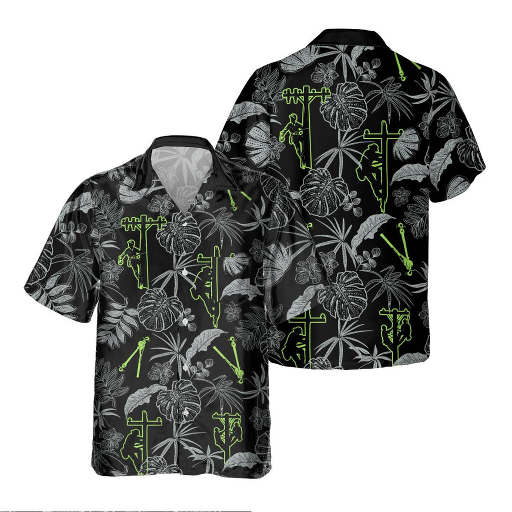 Awesome Lineman - AOP Pocket Hawaiian Shirt - grunx260804-0327